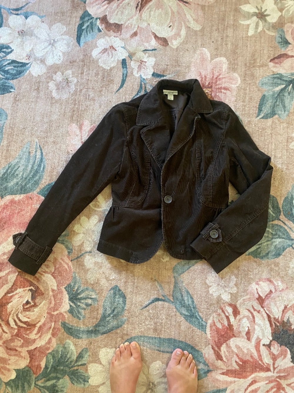 Loft corduroy brown fall wardrobe staple jacket classic flattering
